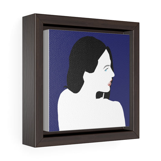 Female figure - Square Framed Premium Gallery Wrap Canvas