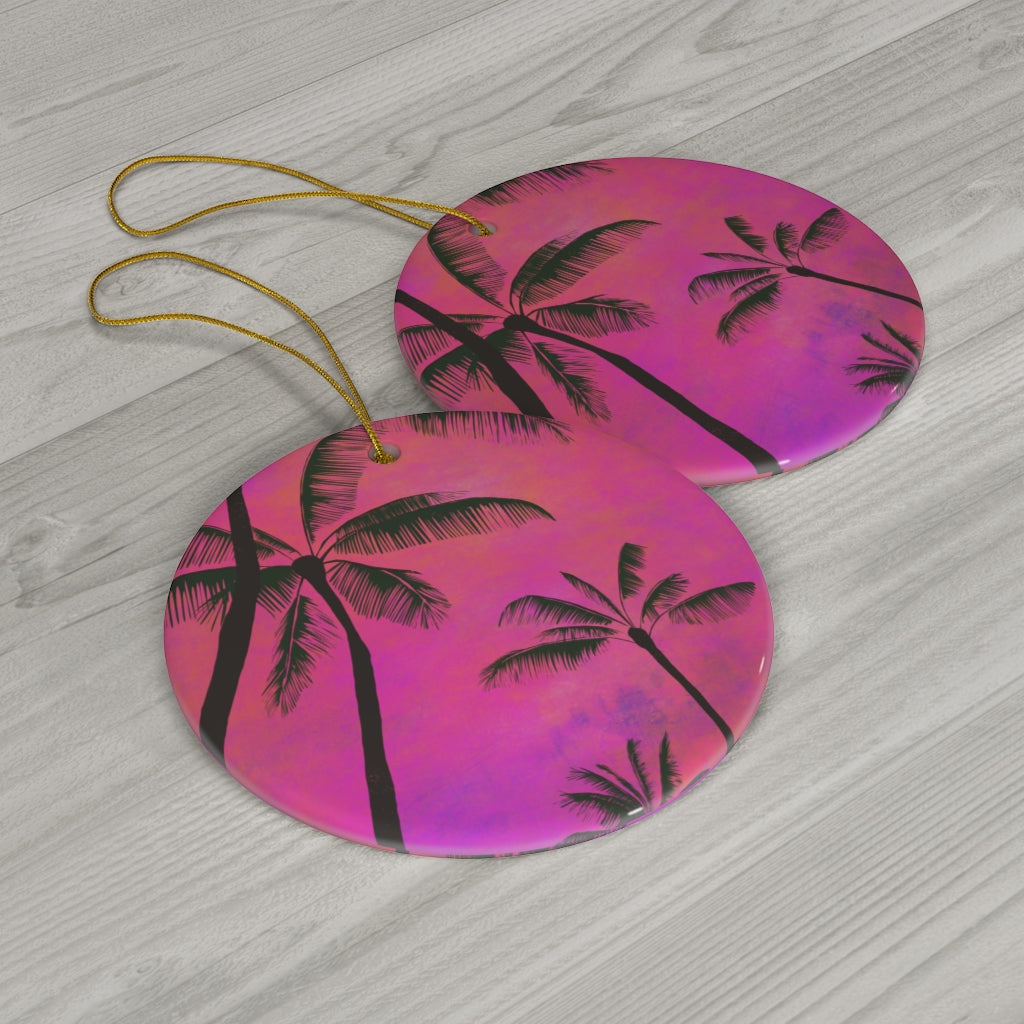 Tropical Palm Trees - Ceramic Ornaments