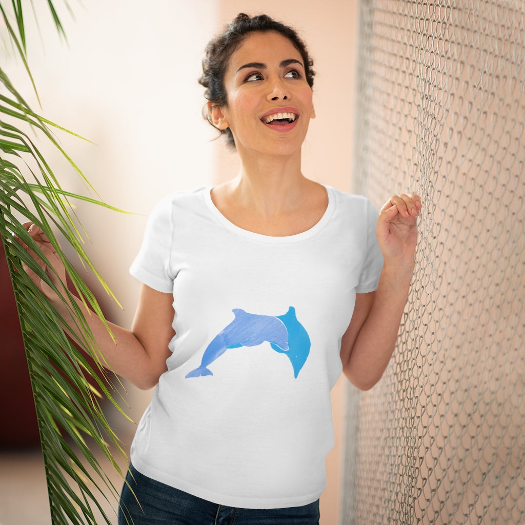 Organic Women's Lover T-shirt - Dolphins
