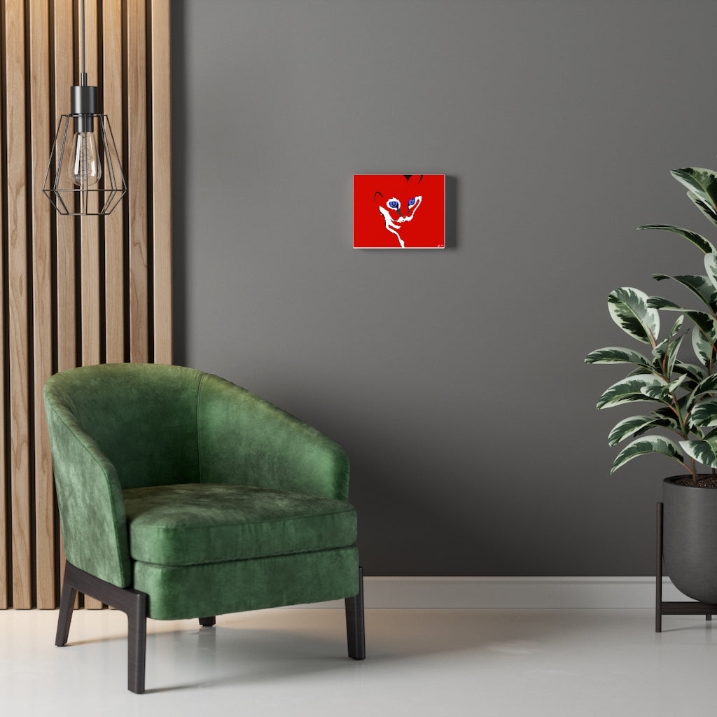 Cat Design - Red Canvas Gallery Wraps