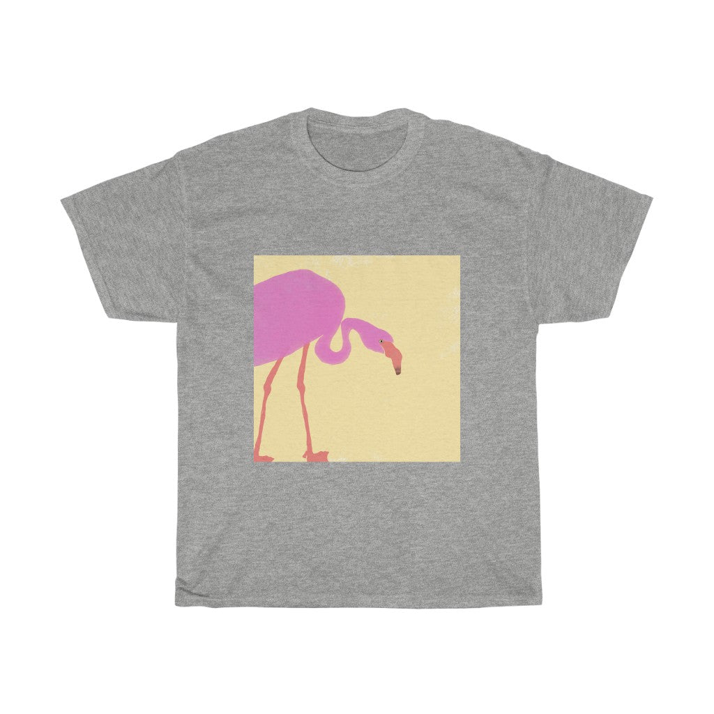 Flamingo Design - Unisex Heavy Cotton Tee