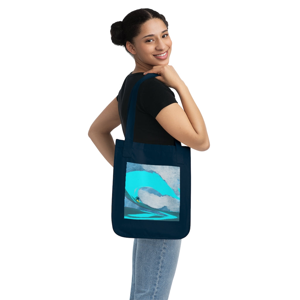 Organic Canvas Tote Bag - Surfer