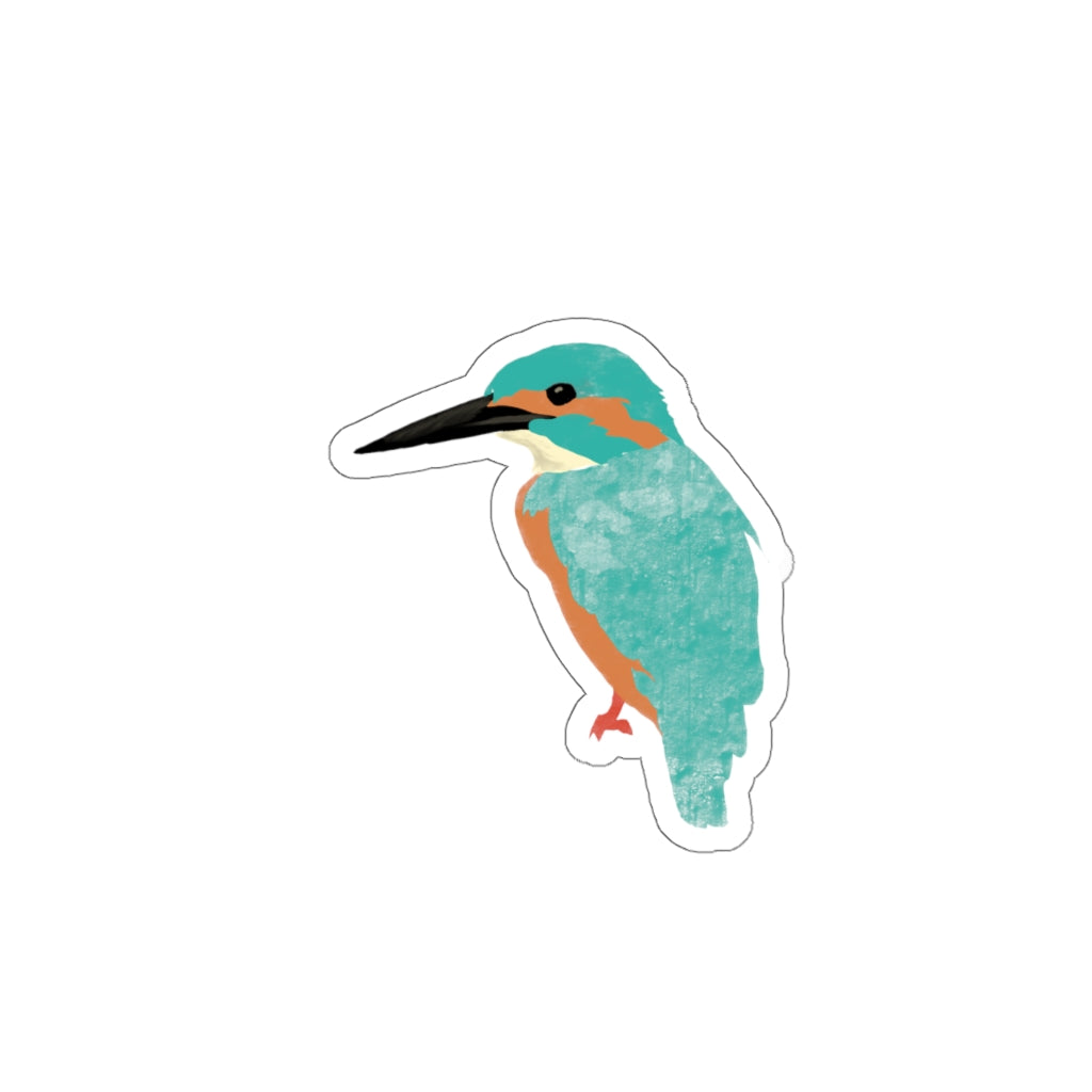 Kiss-Cut Stickers - Kingfisher Bird