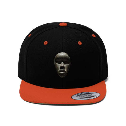 African Mask Design - Unisex Flat Bill Hat