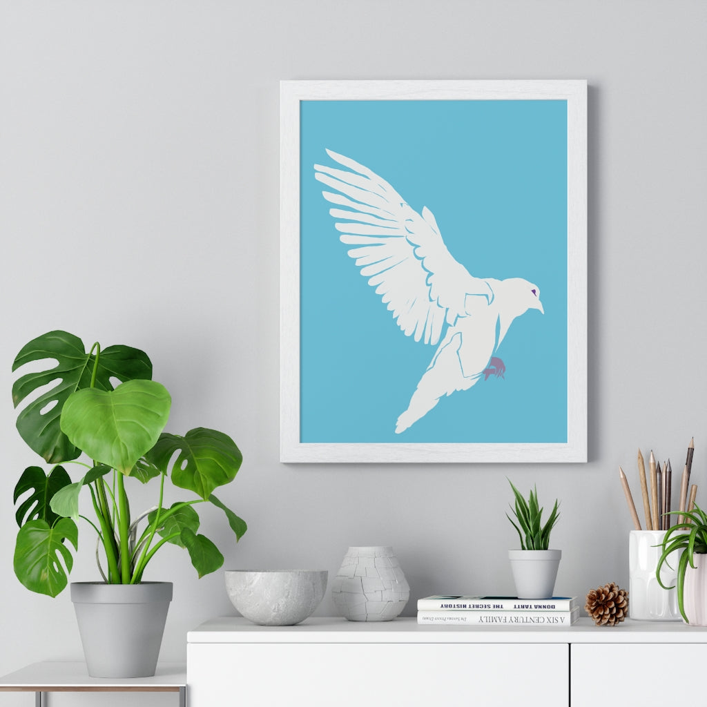 Dove of Peace - Premium Framed Vertical Poster