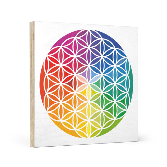 Wood Canvas - Flower of Life