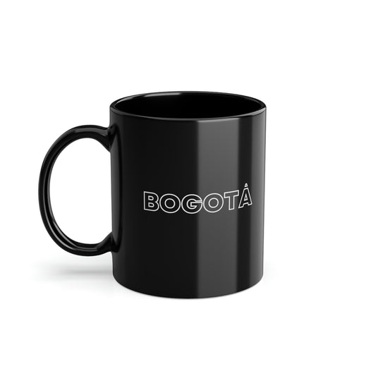 BOGOTA - CITY MUG - Black Coffee Cup, 11oz