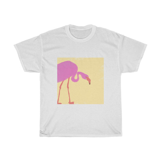 Flamingo Design - Unisex Heavy Cotton Tee