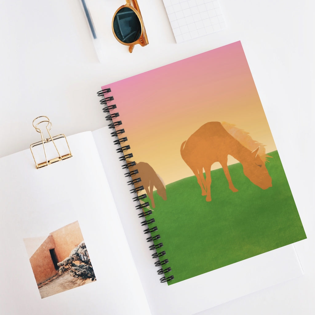 Horses - Spiral Notebook - Ruled Line