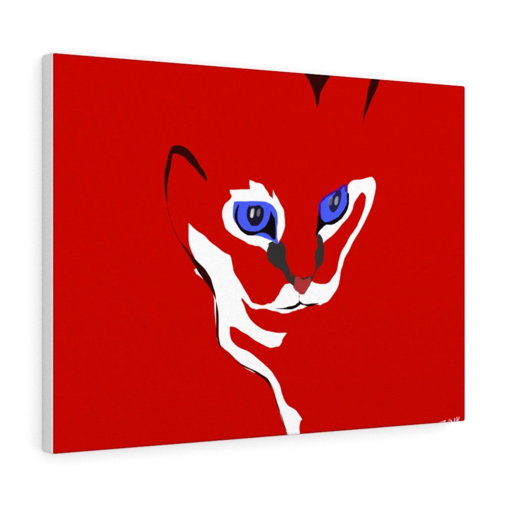 Cat Design - Red Canvas Gallery Wraps