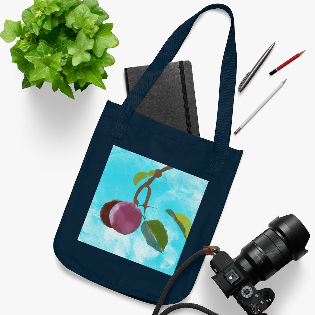 Plums - Organic Canvas Tote Bag