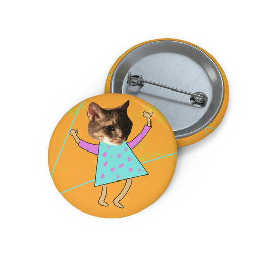 Softy the Cat - Custom Pin Buttons