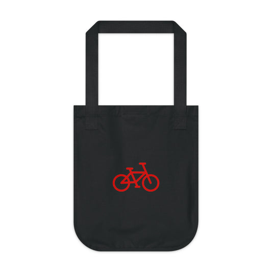 Organic Canvas Tote Bag - Bike