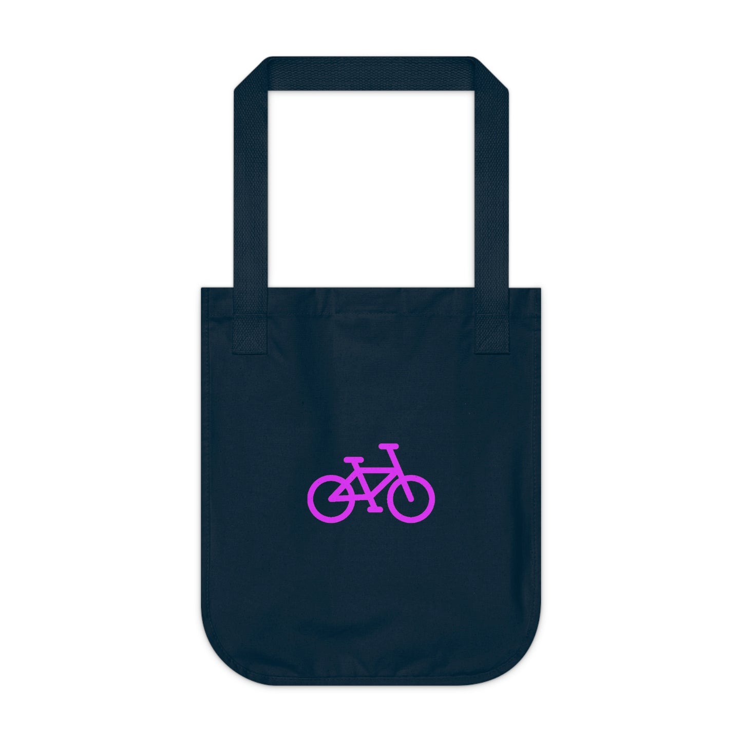 Organic Canvas Tote Bag - Pink Bike