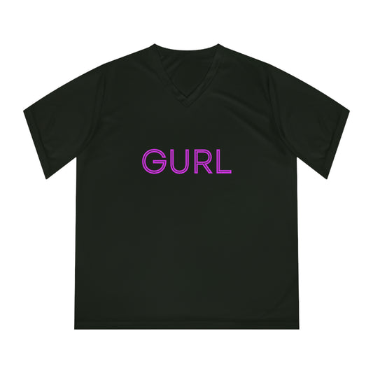 Women's Performance V-Neck T-Shirt - GURL