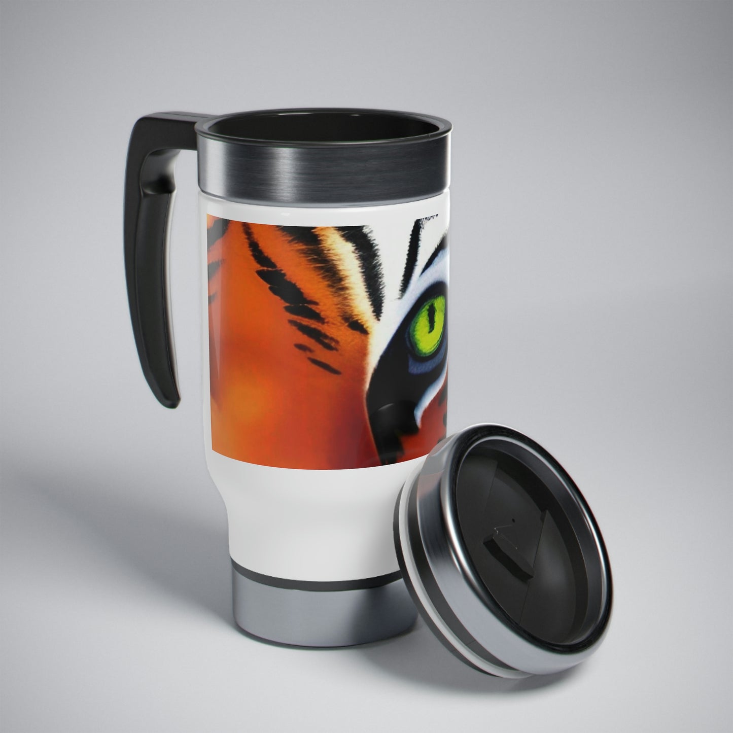 TIGER - Stainless Steel Travel Mug with Handle, 14oz