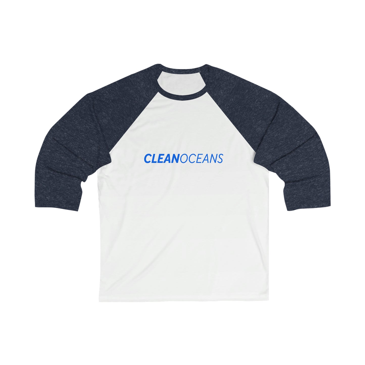 CleanOceans - 3\4 Sleeve Baseball Tee