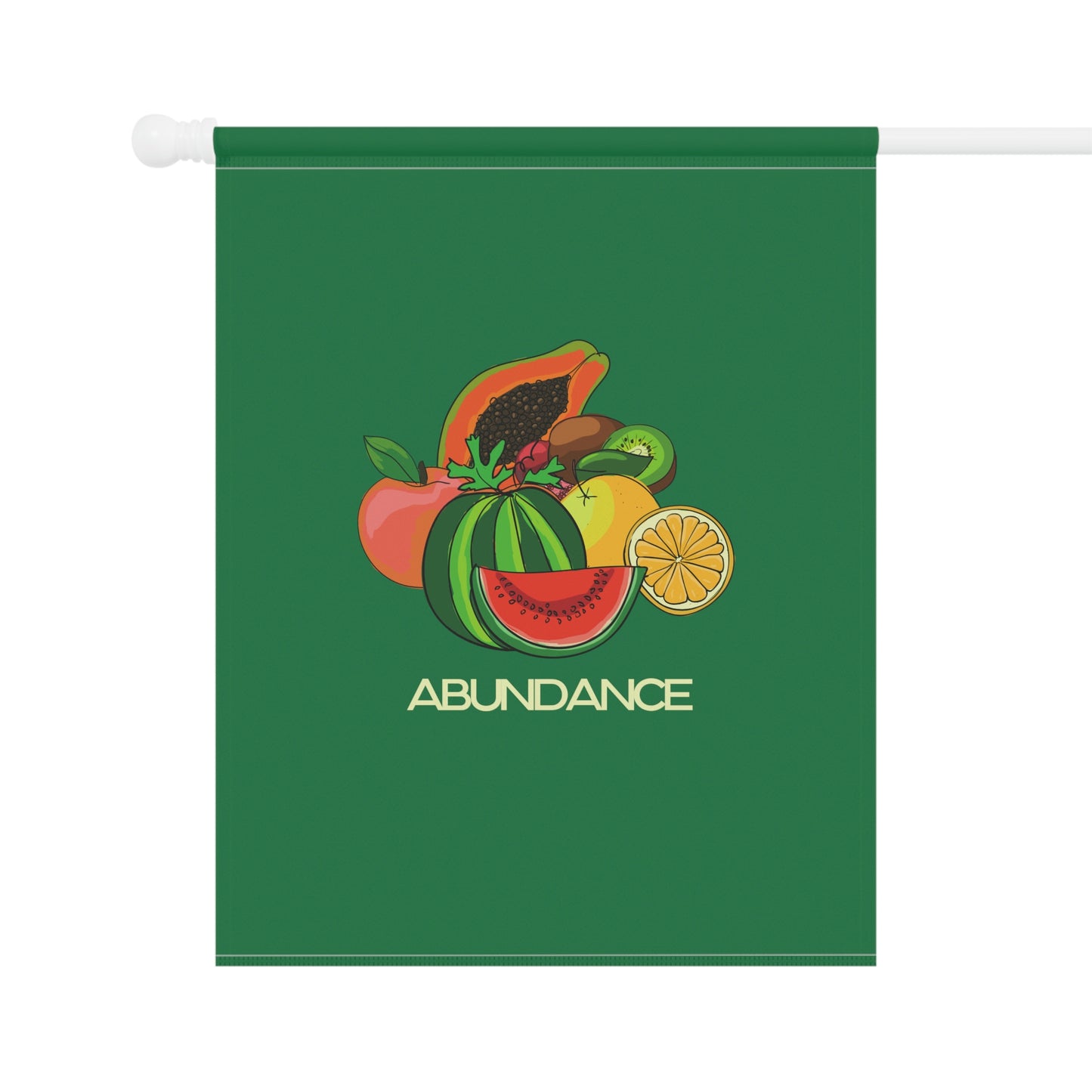 ABUNDANCE - Garden & House Banner - Green