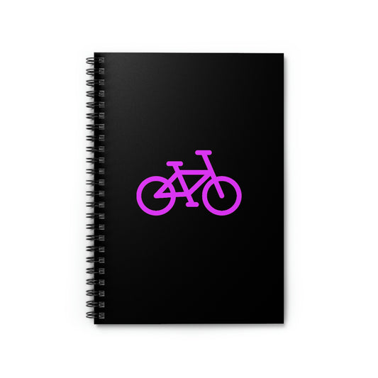 BIKE - Spiral Notebook - Ruled Line - Black Cover