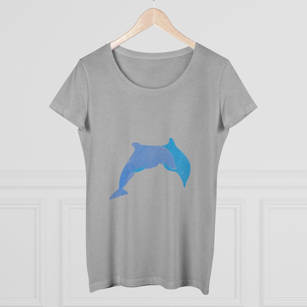 Organic Women's Lover T-shirt - Dolphins