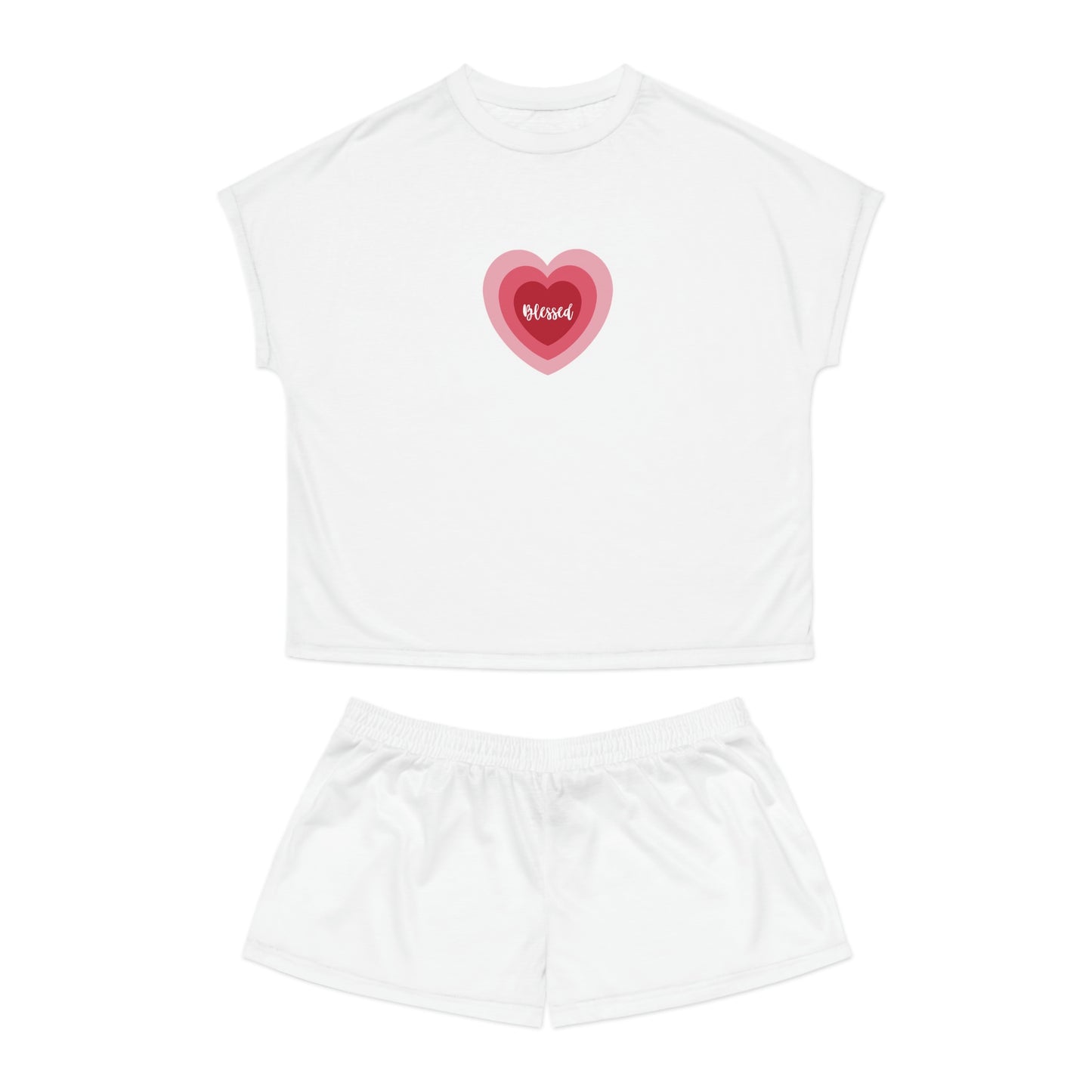 Blessed Heart - Women's Short Pajama Set