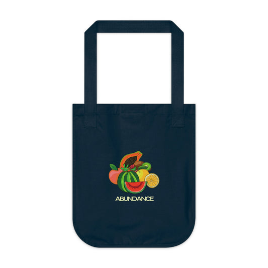 Organic Canvas Tote Bag - ABUNDANCE