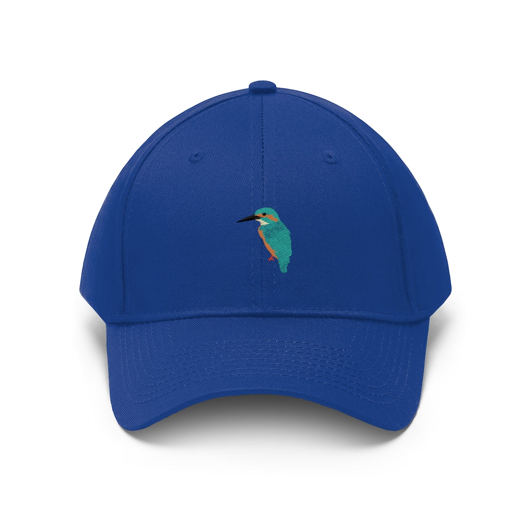 Unisex Twill Hat - Kingfisher Bird