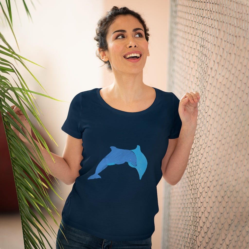 Organic Women's Lover T-shirt - Dolphins