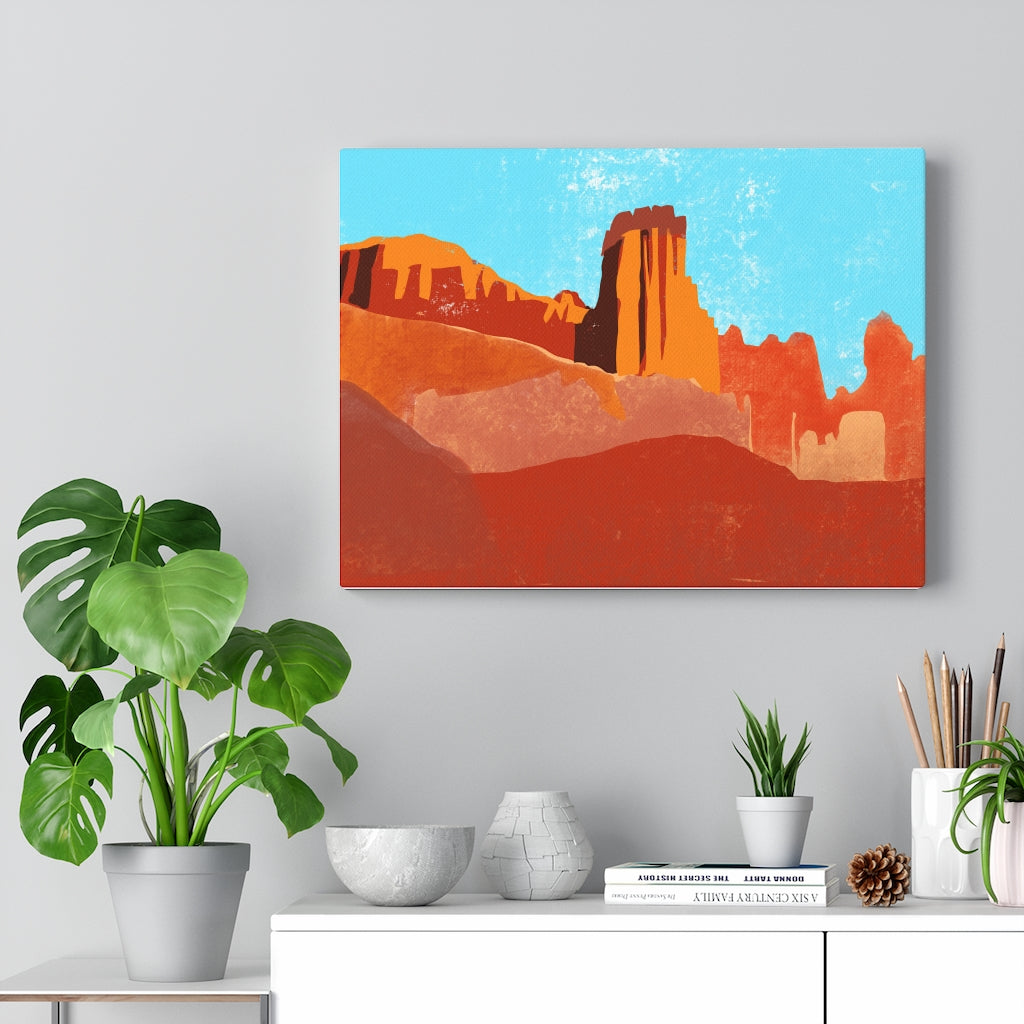Desert Scene - Canvas Gallery Wraps