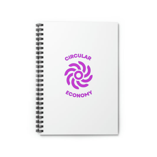 CIRCULAR ECONOMY - Spiral Notebook - Ruled Line - White Cover