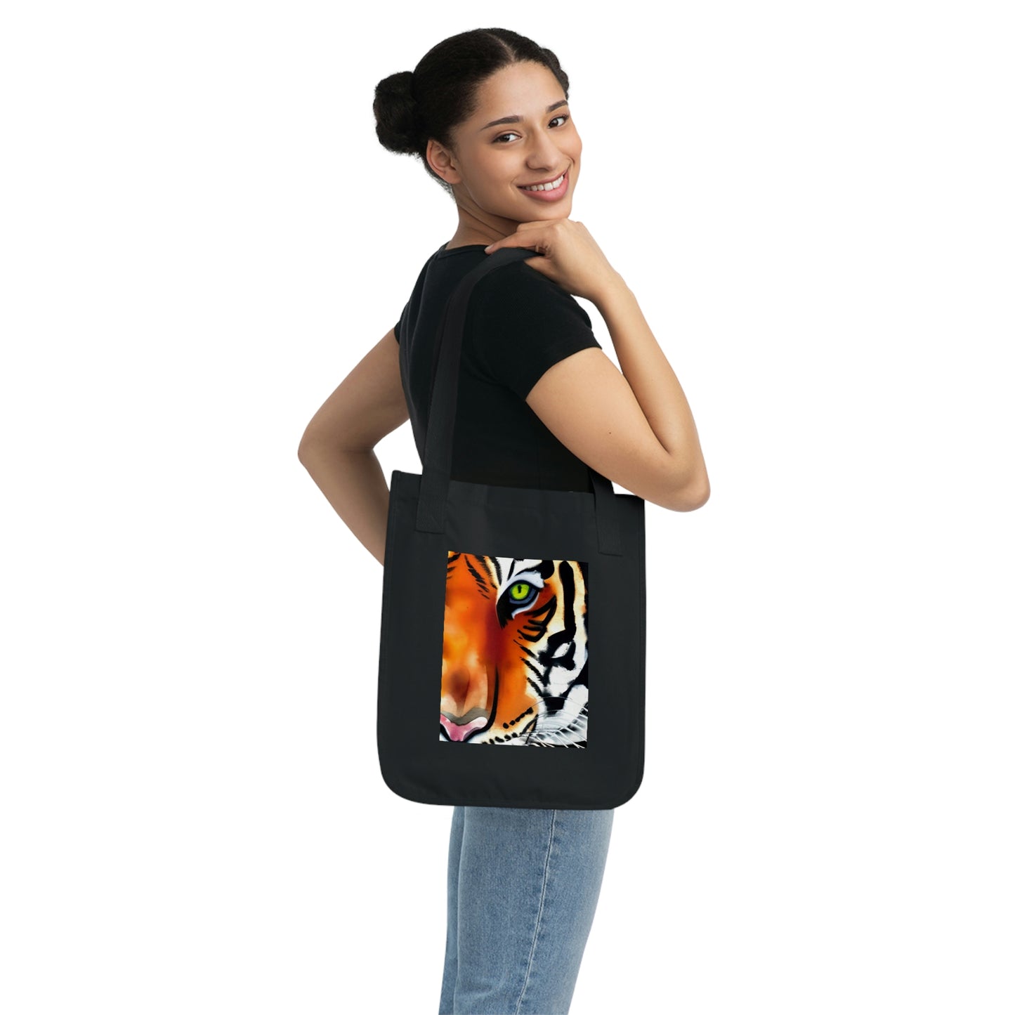 TIGER - Organic Canvas Tote Bag