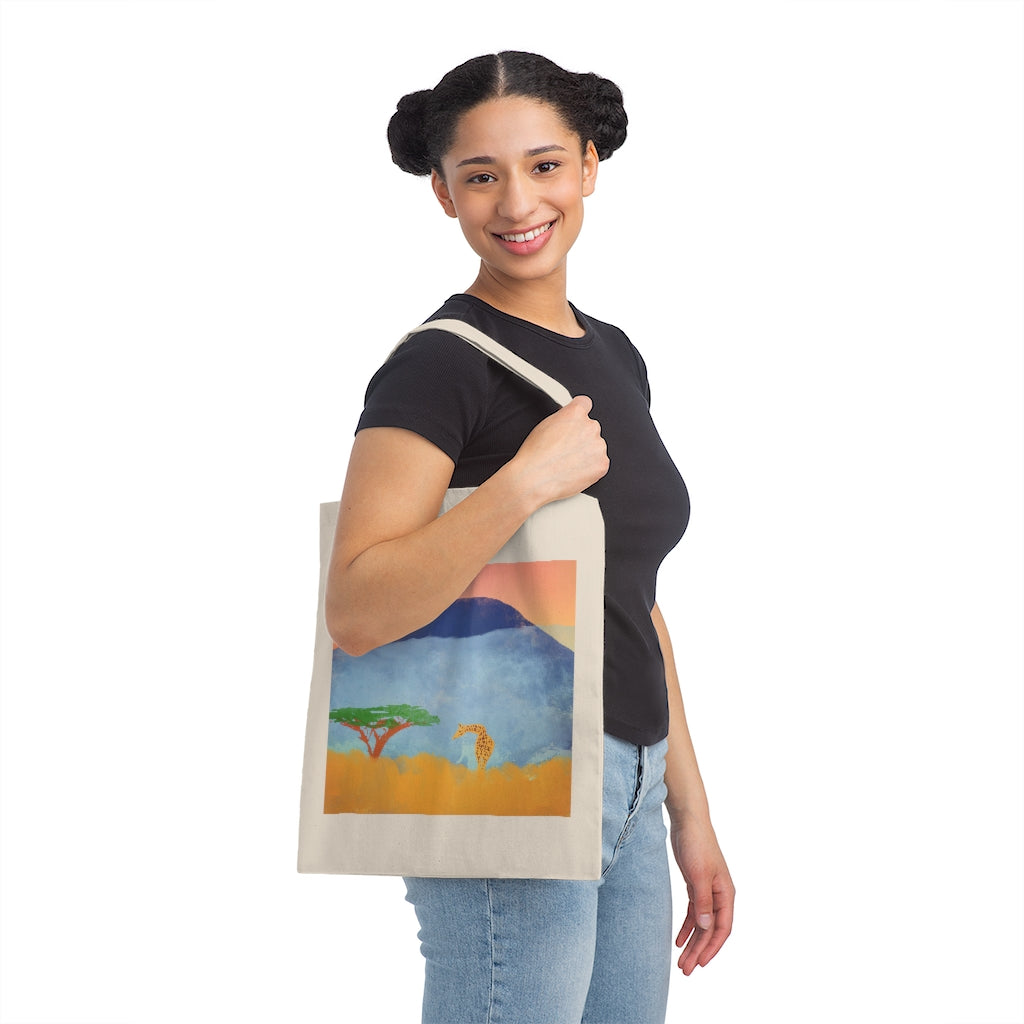 Canvas Tote Bag - African Scene