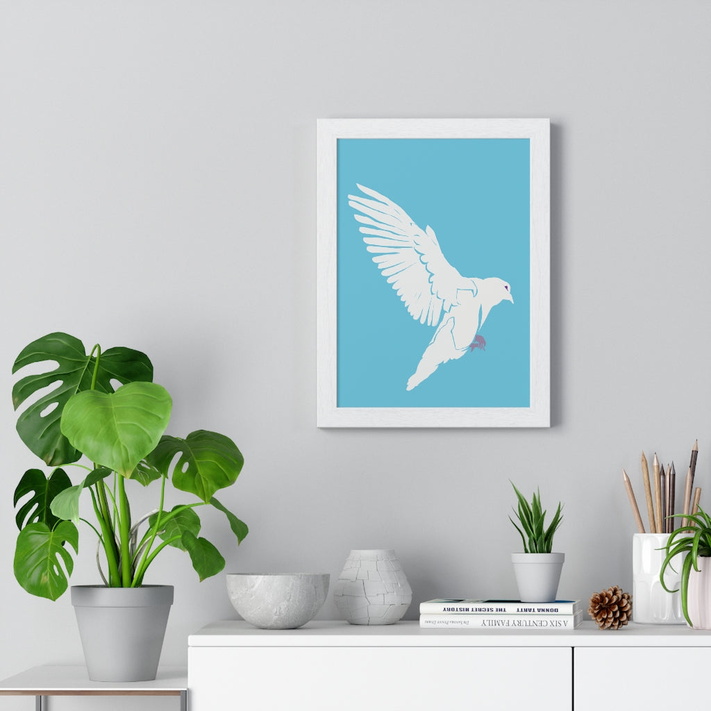 Dove of Peace - Premium Framed Vertical Poster