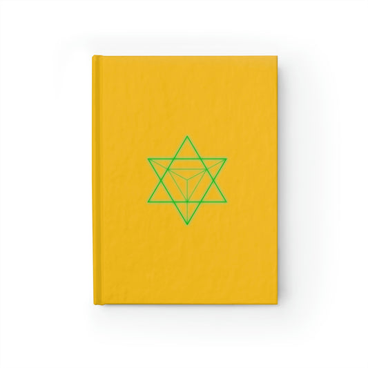 Sacred Geometry - Hardcover Journal - Ruled Line - Yellow Cover