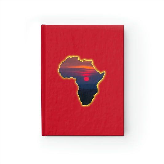 AFRICA Journal Hardcover - Ruled Line - Red Cover