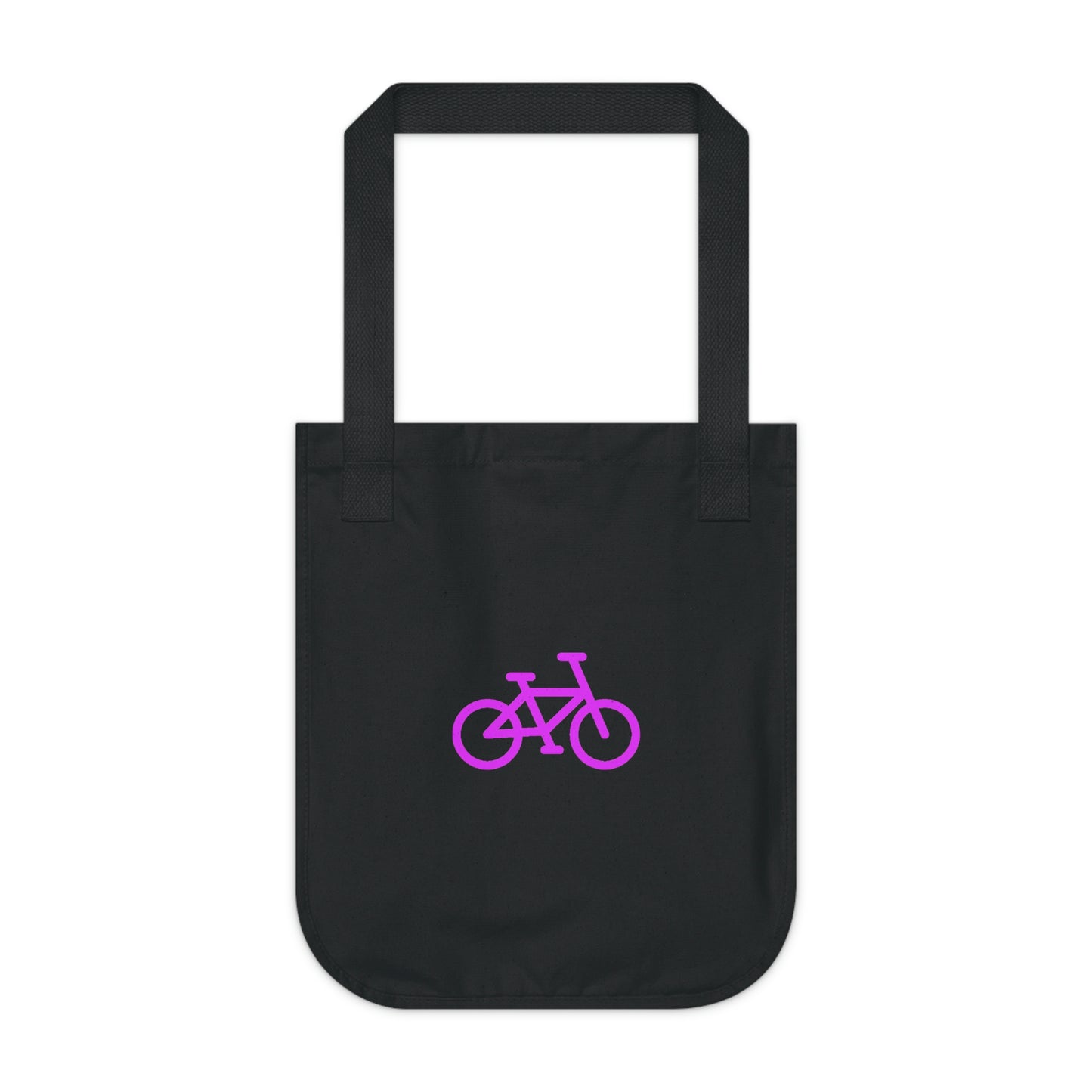 Organic Canvas Tote Bag - Pink Bike