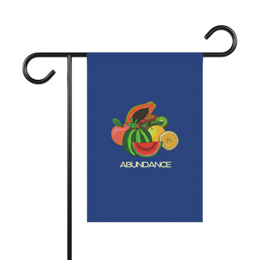 ABUNDANCE - Garden & House Banner - Blue