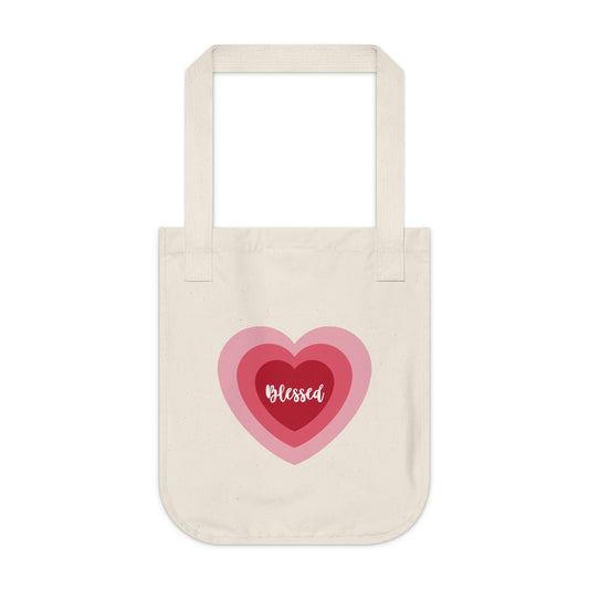 Blessed Heart - Organic Canvas Tote Bag