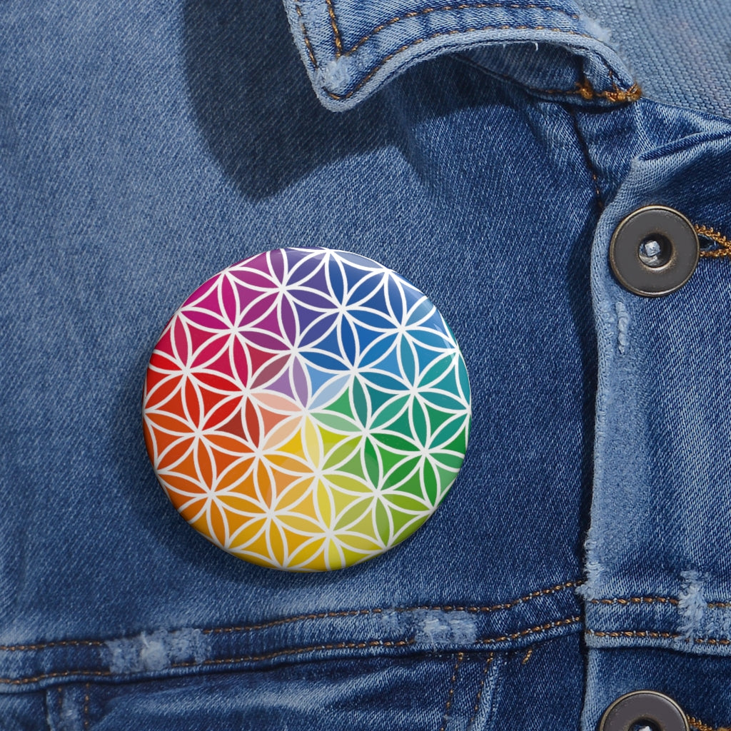 Pin Buttons - Flower of Life