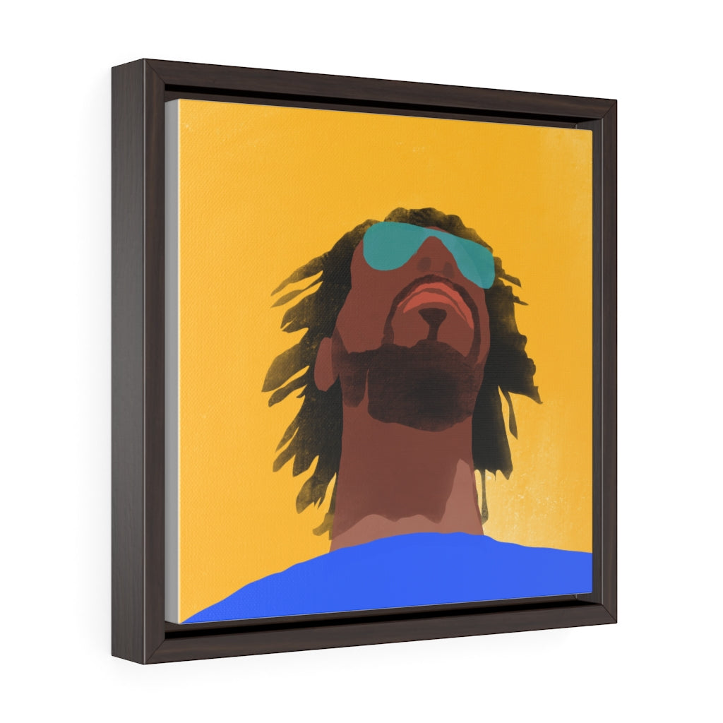 Face - Square Framed Premium Gallery Wrap Canvas