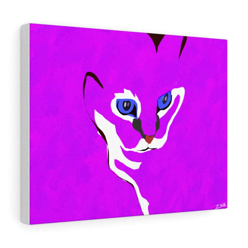 Cat Design - Fuschia Canvas Gallery Wraps