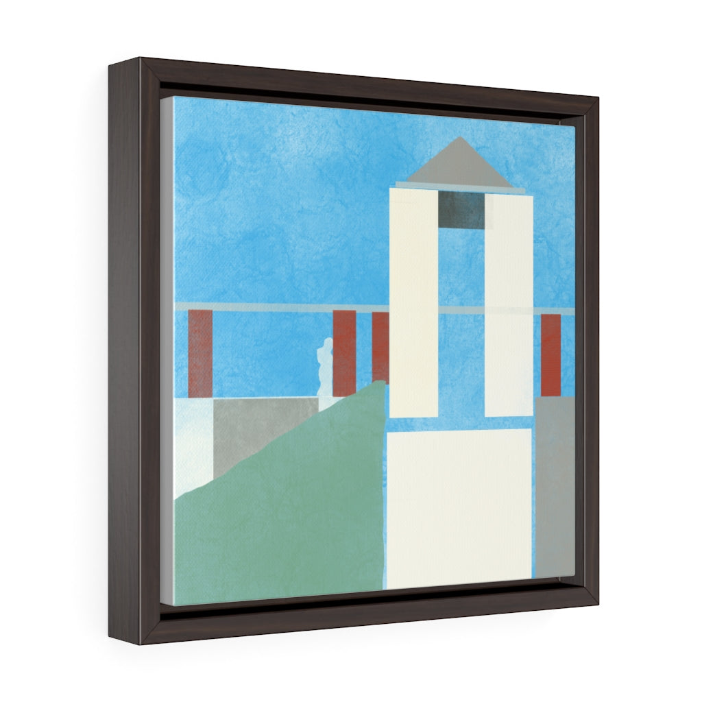 Postmodern - Square Framed Premium Gallery Wrap Canvas