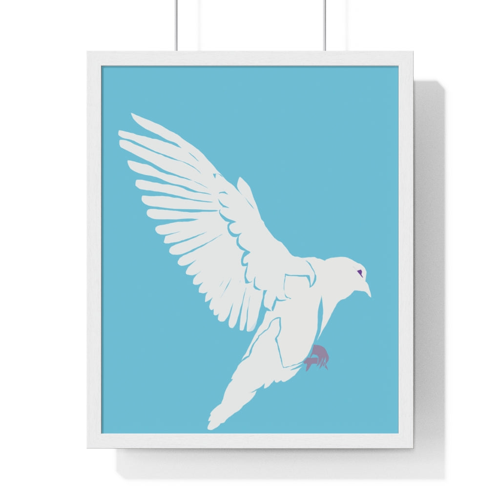 Dove of Peace - Premium Framed Vertical Poster