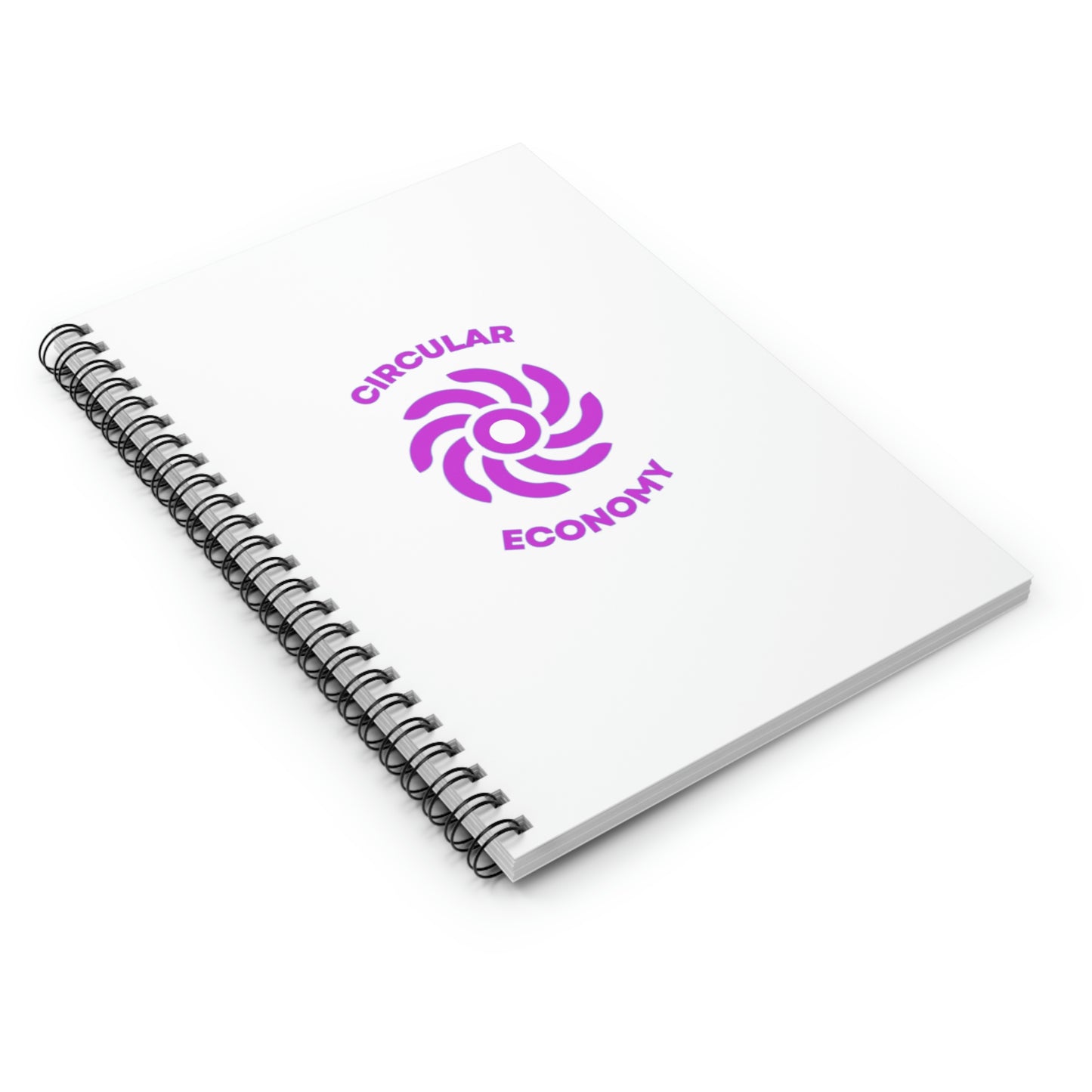 CIRCULAR ECONOMY - Spiral Notebook - Ruled Line - White Cover
