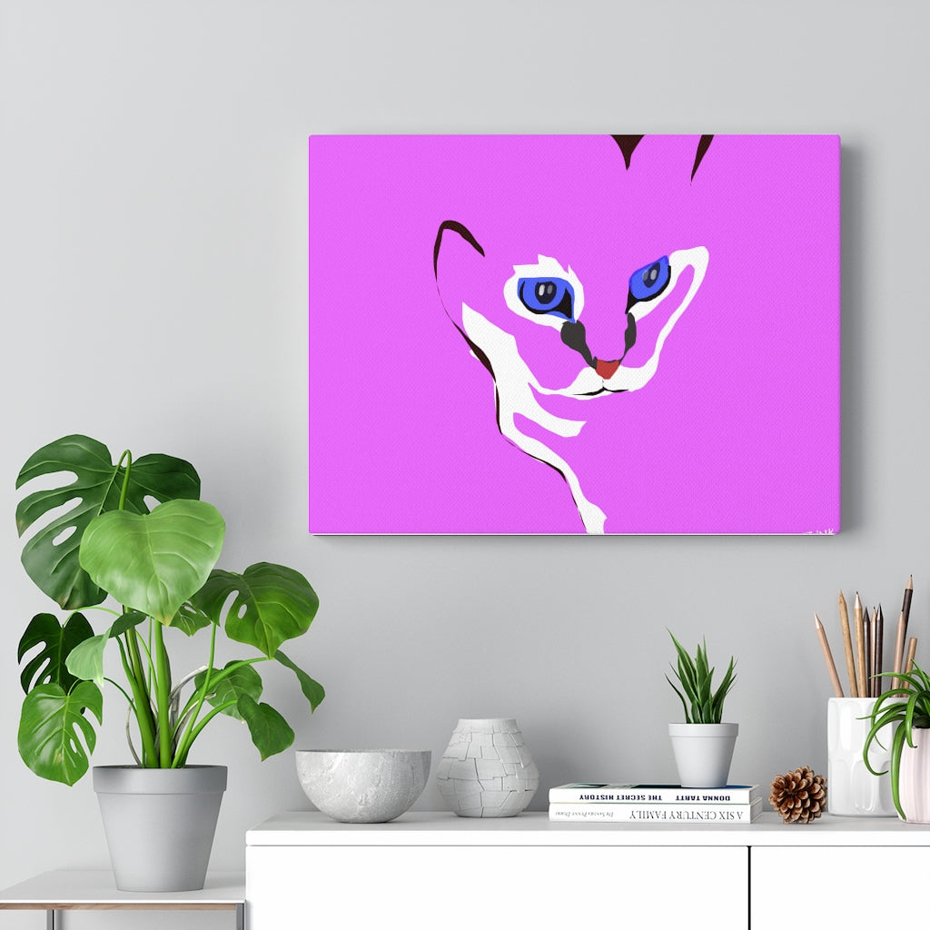 Cat Design - Pink Canvas Gallery Wraps