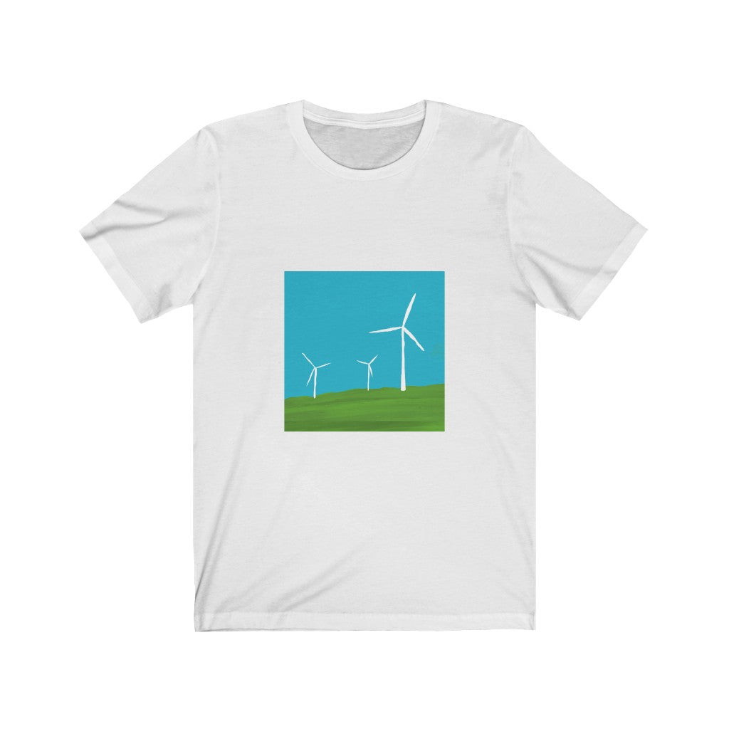 Unisex Jersey Short Sleeve Tee - Wind Turbines