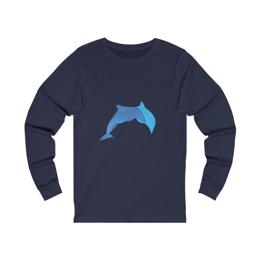 Unisex Jersey Long Sleeve Tee - Dolphins
