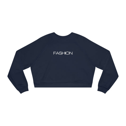 Women's Cropped Fleece Pullover - FASHION