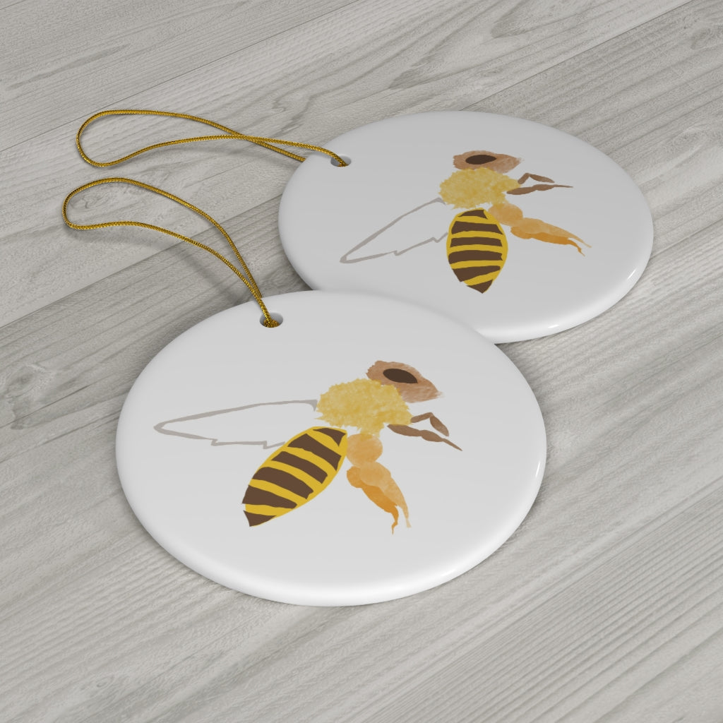 Yellow Jacket Bee - Ceramic Ornaments