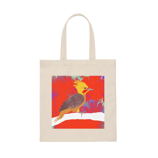 Canvas Tote Bag - Bird Design